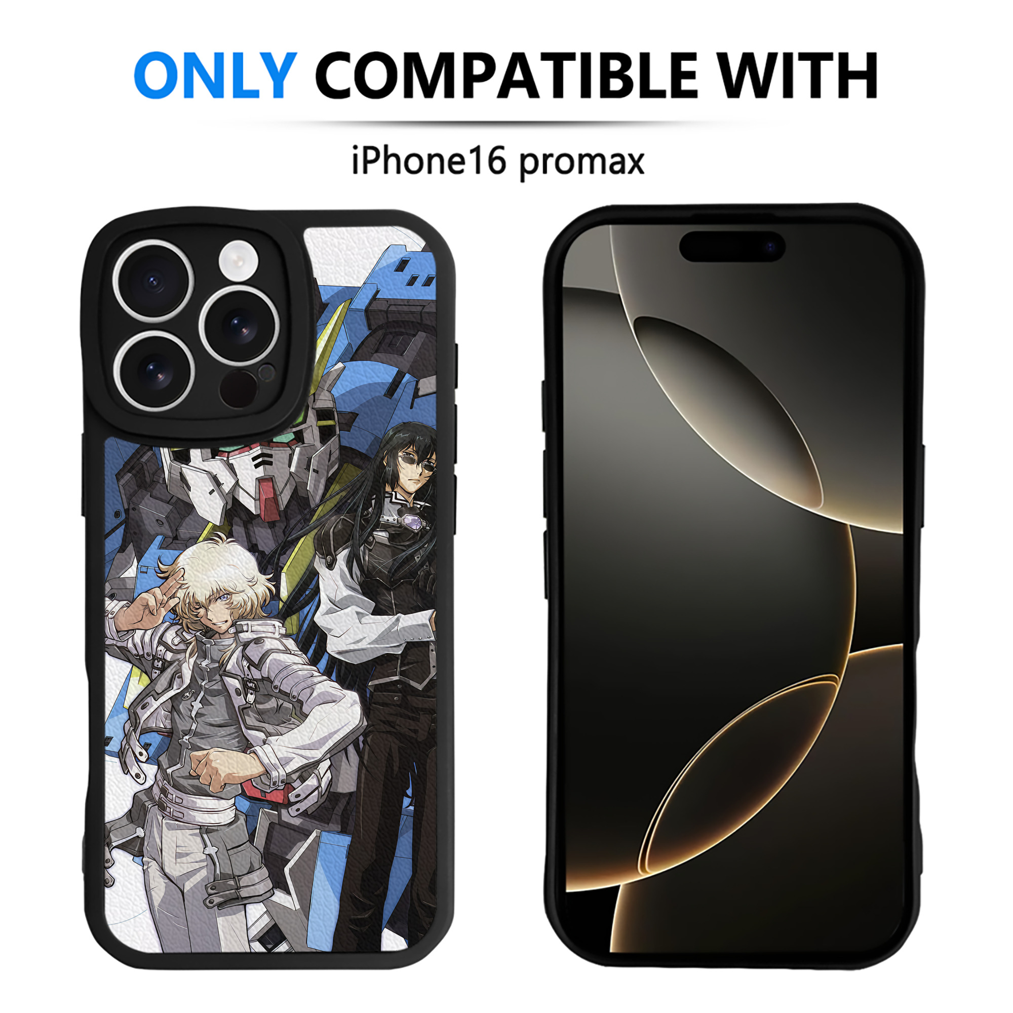 （画像用） 機動戦士ガンダム Mobile Suit Gundam 【iPhone 16シリーズ対応】シリコンスマホケース（レザー調） 材質：シリコン